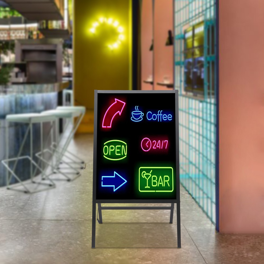 LED Illuminated Erasable Chalkboard Message Board Menu Sign