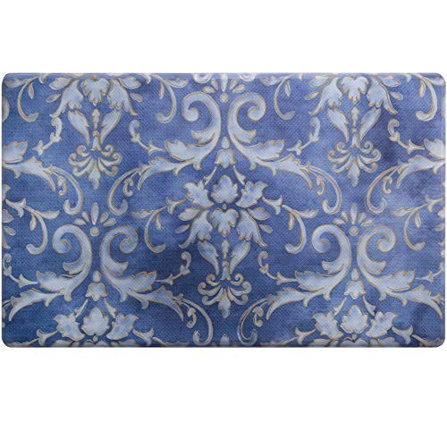 Cozy Living Non-Slip Anti-Fatigue Kitchen Mat 18x30 Inches in Blue