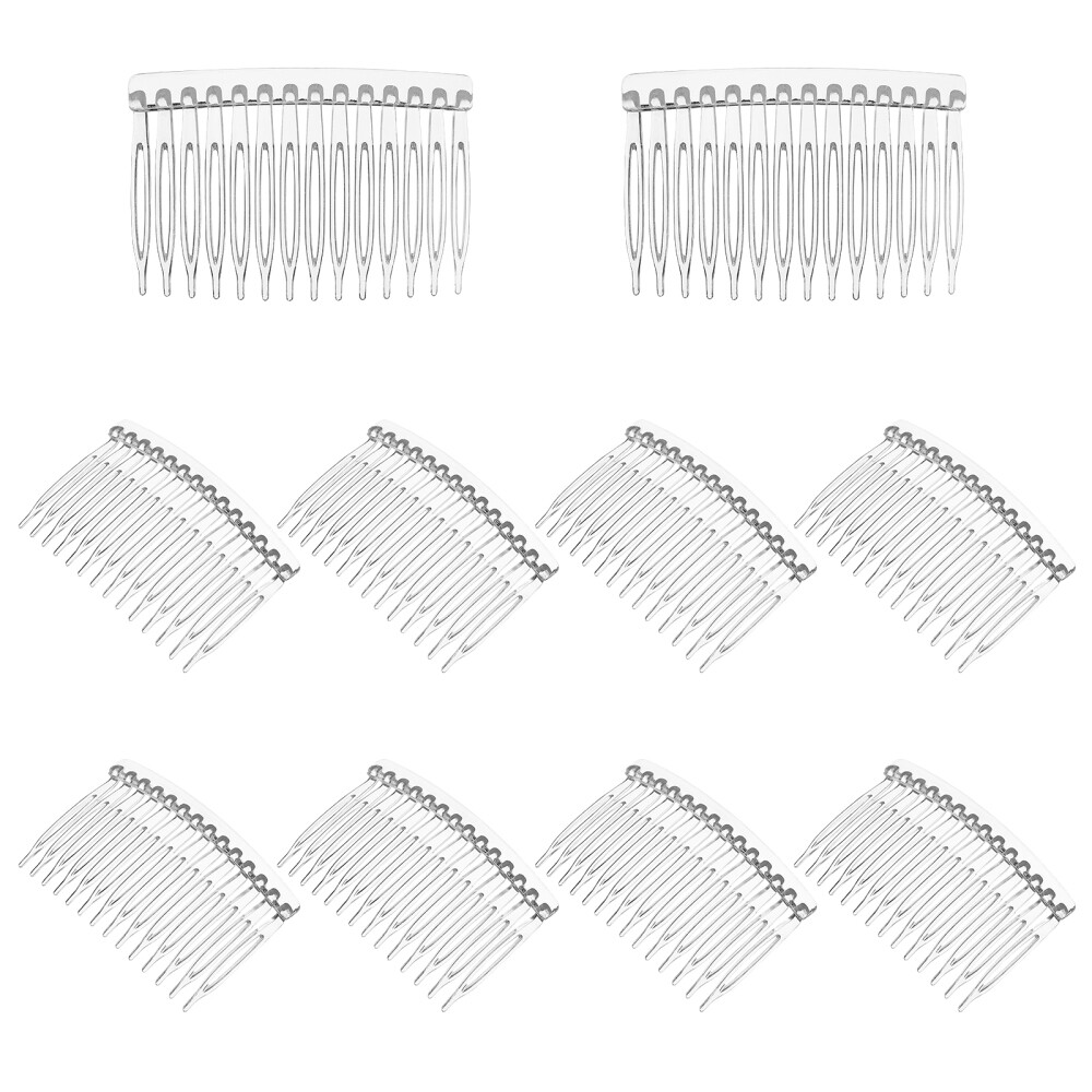 10pcs Bridal Wedding Veil Side Clip Combs for Women and Girls