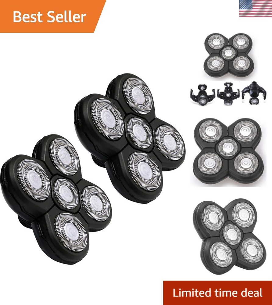 5-in-1 Waterproof Electric Razor Heads for Men's Face Shaving