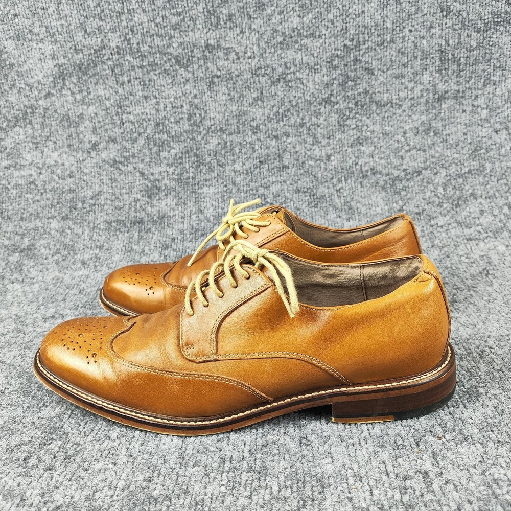 Banana Republic Shoes Mens Size 8 Brown Leather Wingtip Brogue Oxford Dress