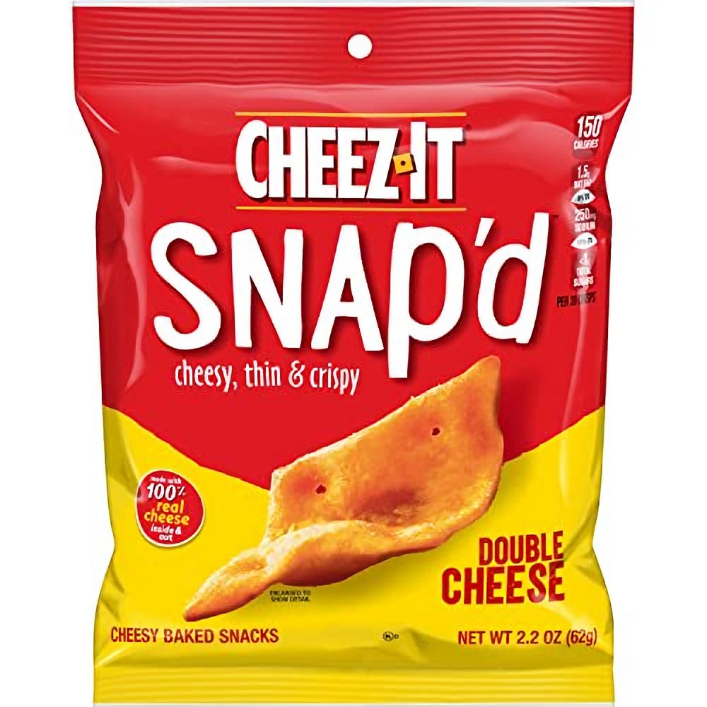 Cheez-It Snap'd Cheese Crisps, Cheesy Baked Snacks, Lunch Snacks, Double Cheese,