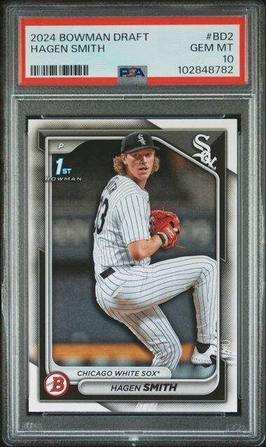 2024 Bowman Draft HAGEN SMITH RC 1st Bowman #BD2 White Sox PSA 10 GEM MINT