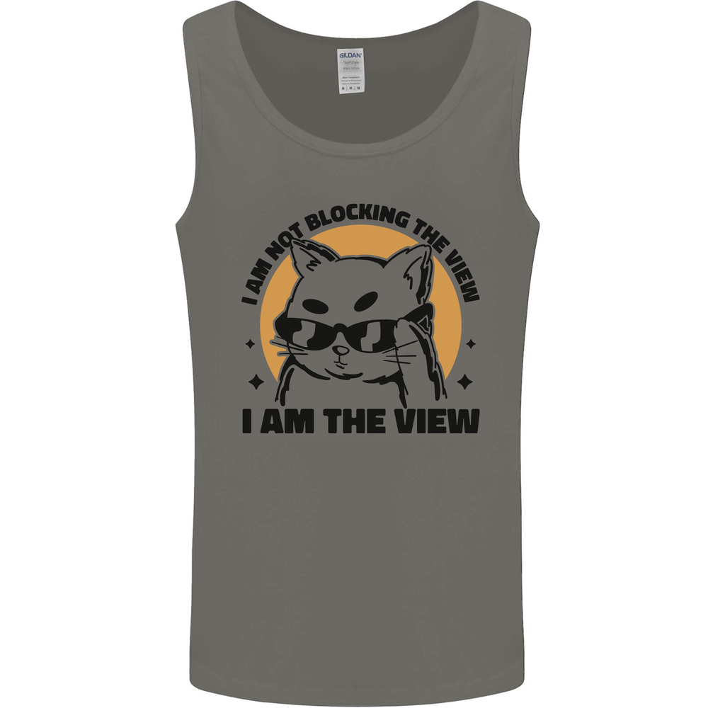 I am the View Funny Cat Mens Vest Tank Top
