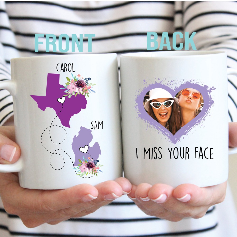 Long Distance Gift For Best Friend Personalized Best Friend Mug Moving Away Gift