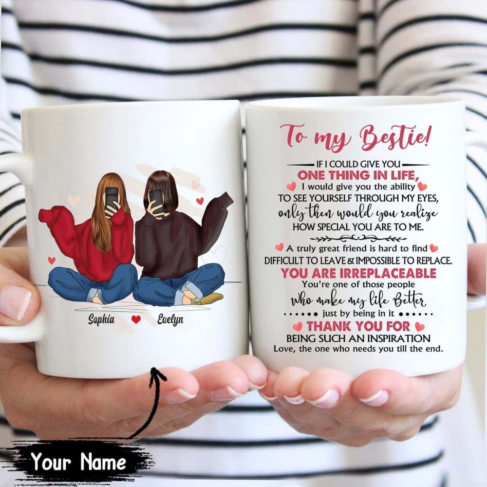 To My Bestie Personalized Mug Personalized Bestie Mug Best Friends Mug Bestie