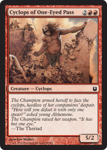 Cyclops of One-Eyed Pass x4 - Born of the Gods - NM-Mint, English - Born of the