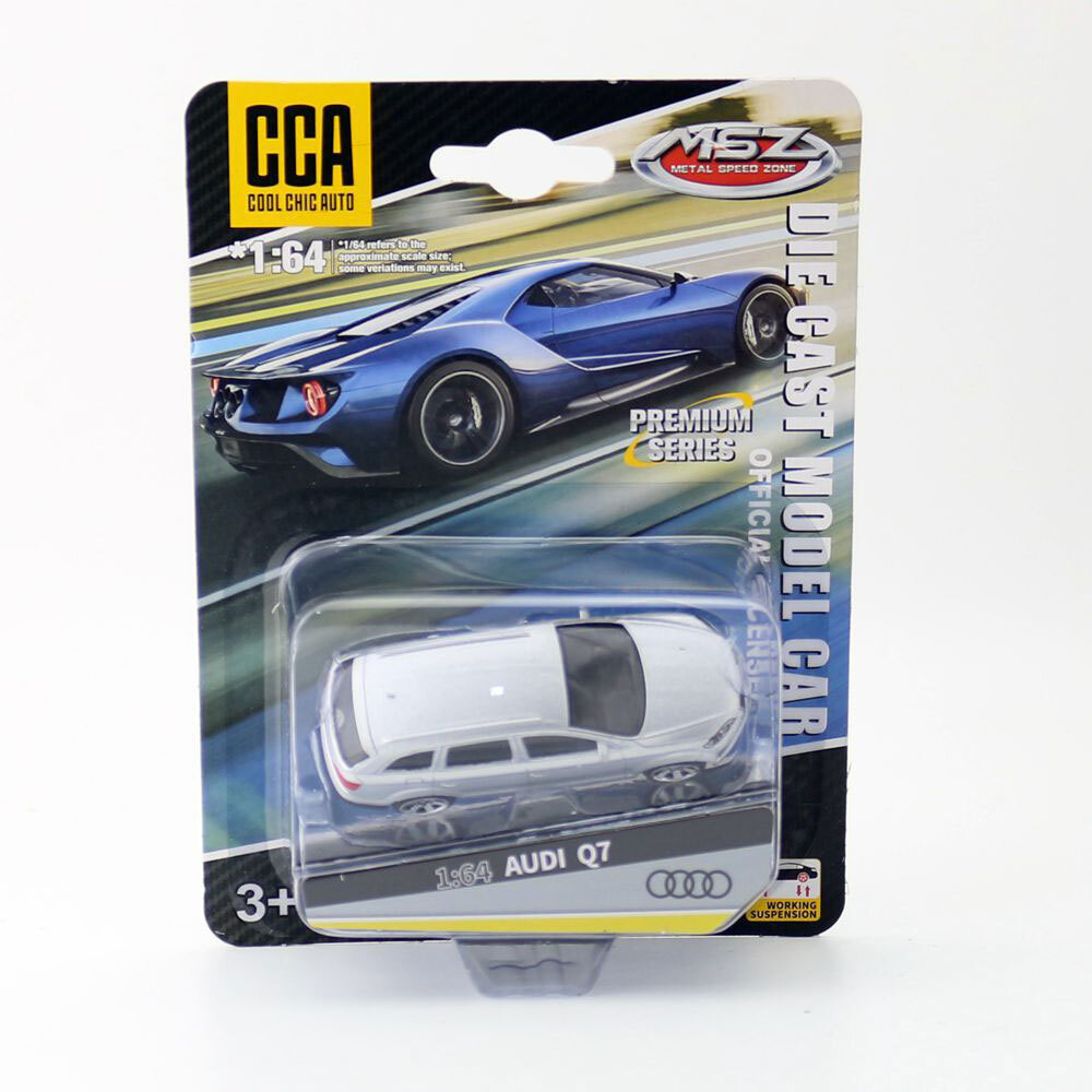 1/64 Scale Audi Q7 Model Car Diecast Kids Toys for Boys Men Collection Silver
