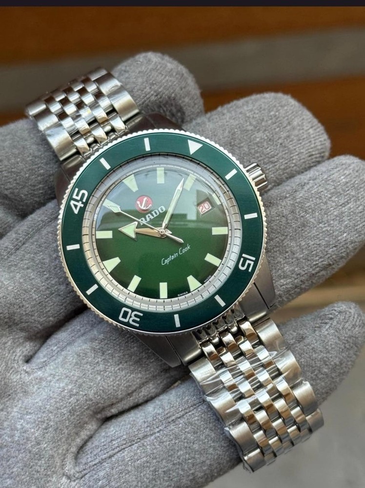 RADO Captain Cook Automatic Stainless Steel for Men's Watch - Green Dial Watch