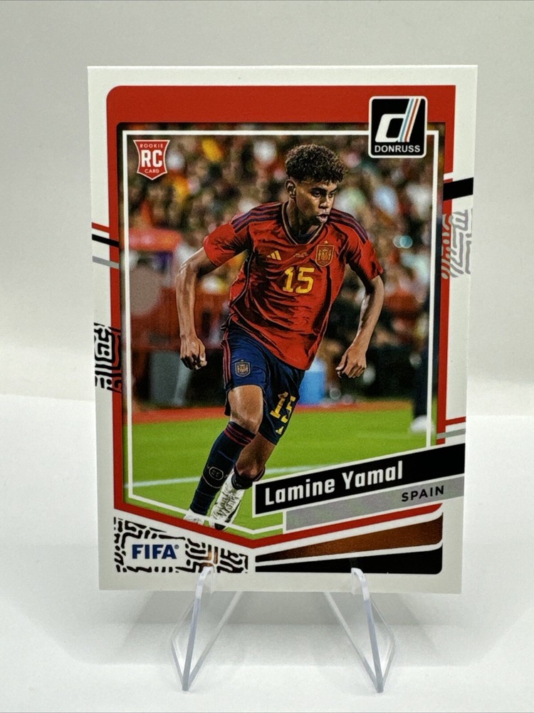Lamine Yamal 2023-24 Panini Donruss Soccer Base Rookie Card RC Spain #54