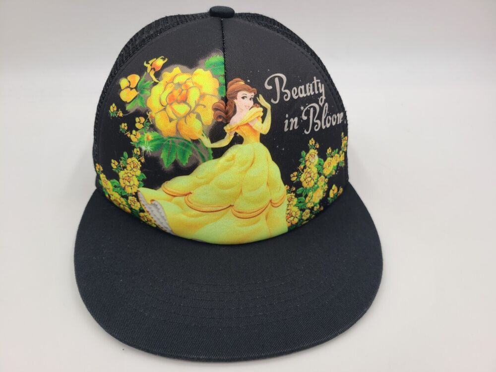 Beauty & The Beast Belle Beauty in Bloom Disney Mesh Trucker Snapback Hat Cap