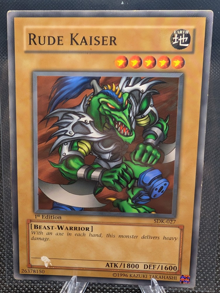 YuGiOh RUDE KAISER SDK-027 1st Edition Starter Deck Kaiba Rare
