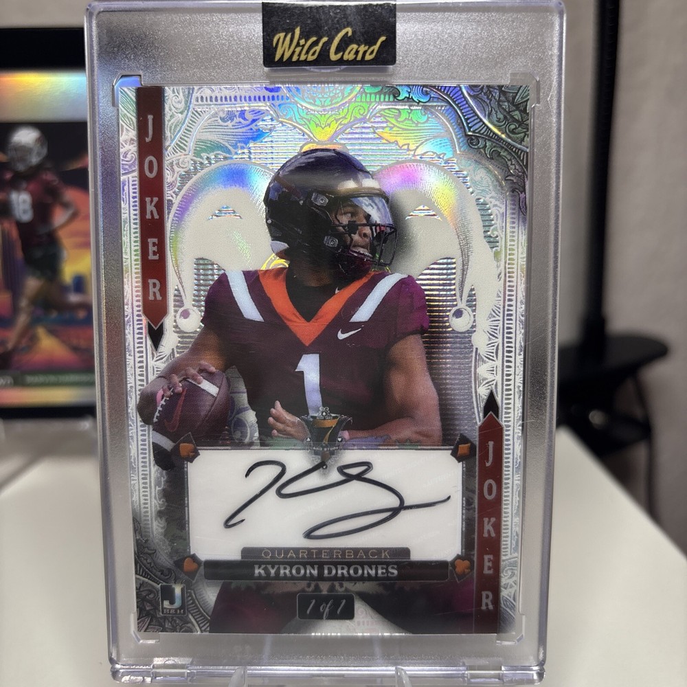 Kyron Drones 2024 WildCard 7 Card Studs Jokers 1/1 Lazer Auto