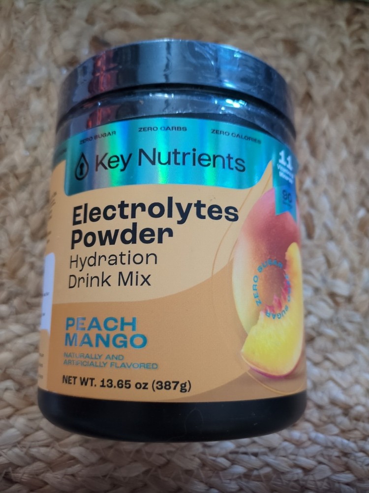 KEY NUTRIENTS Multivitamin Electrolytes Powder Tropical Peach Mango 90 Servings