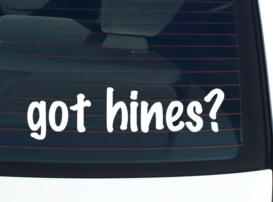 Hines Family Car Decal Funny Last Name Bumper Sticker Vinyl Window Pride