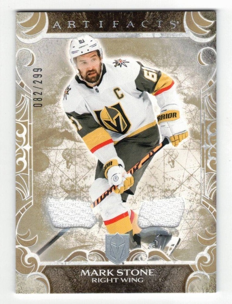 2024-25 Upper Deck Artifacts Mark Stone Gold Materials Relic Card 43 of 299