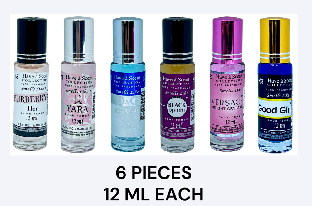 Women Assorted Roll On Oil 12 ML 6pc Limited Time Only-image
