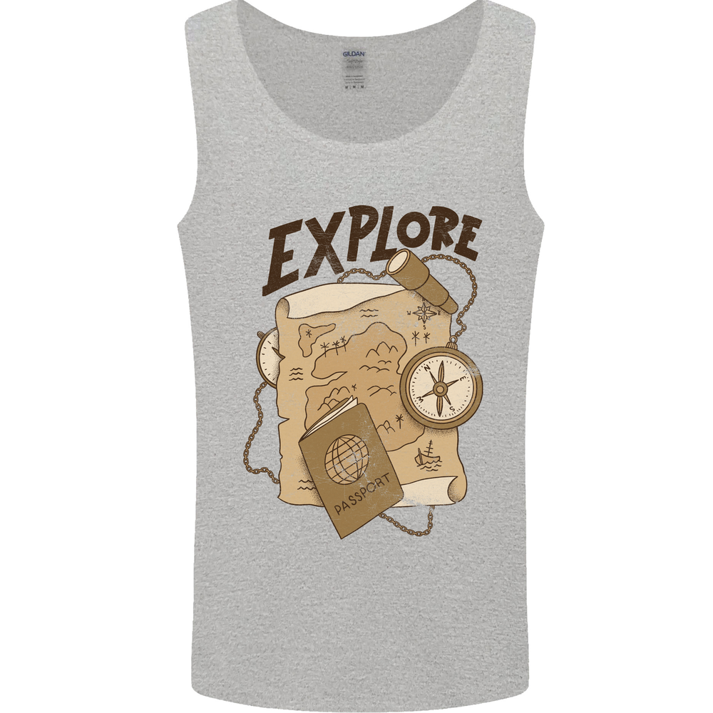 Explore Travel Orienteering Mountaineering Mens Vest Tank Top