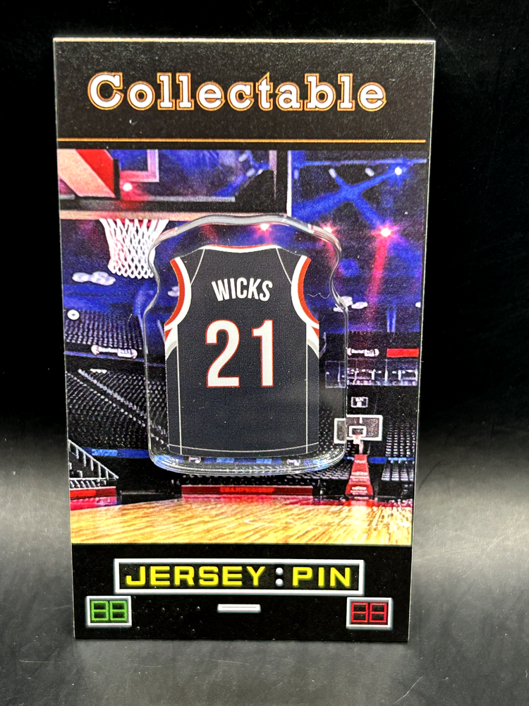 Portland Trail Blazers Sidney Wicks jersey lapel pin-Classic RETRO Collectable