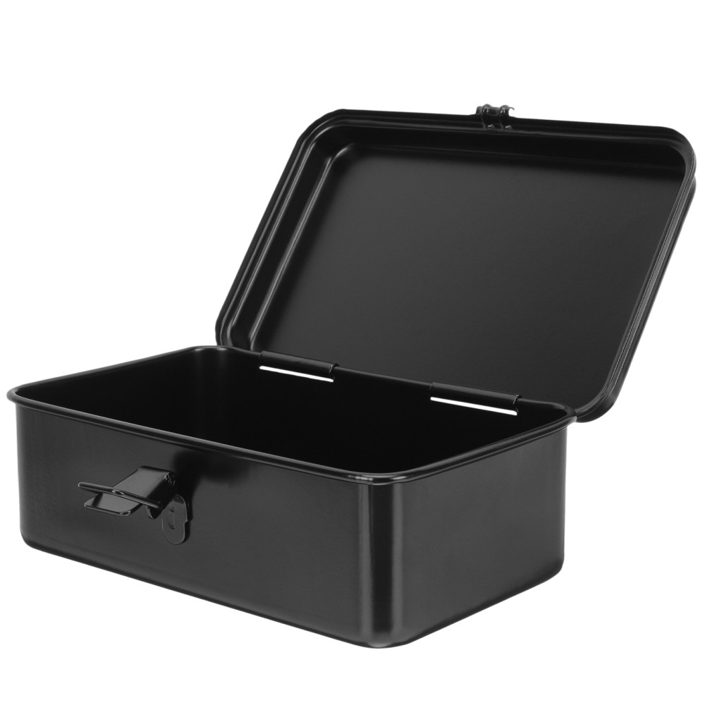 Lockable Portable Metal Tool Box with Drawers for Travel & Storage