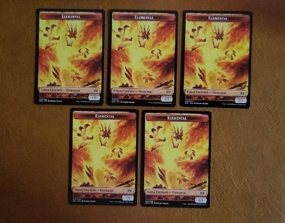 Phyrexian Golem Token Double-Sided Elemental - Double Masters 2022 2X2-image