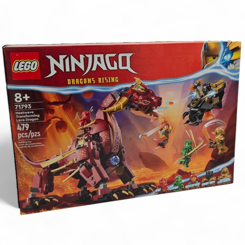 Lego Ninjago Heatwave Transforming Lava Dragon Building Toy 71793