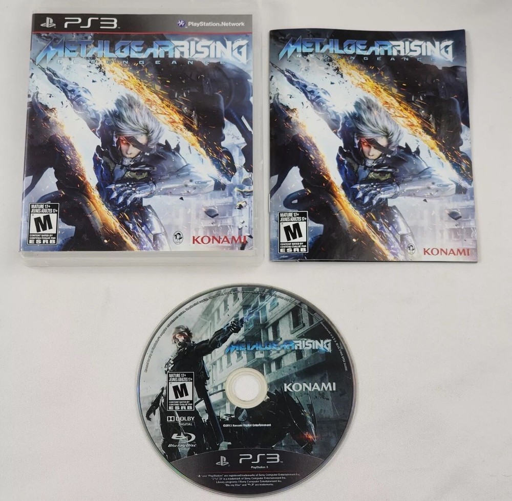 Metal Gear Rising Revengeance PS3 Complete CIB Tested VG Condition