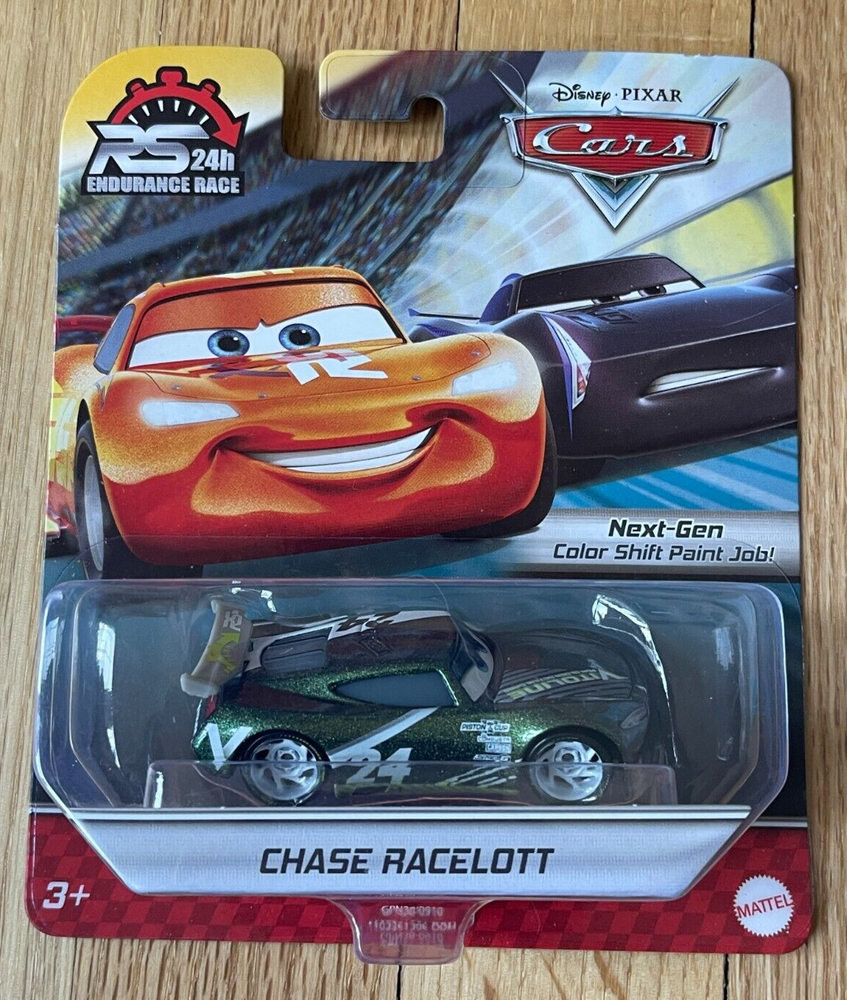 Disney Pixar Cars Chase Racelott - RS 24h Endurance Race - New In Box