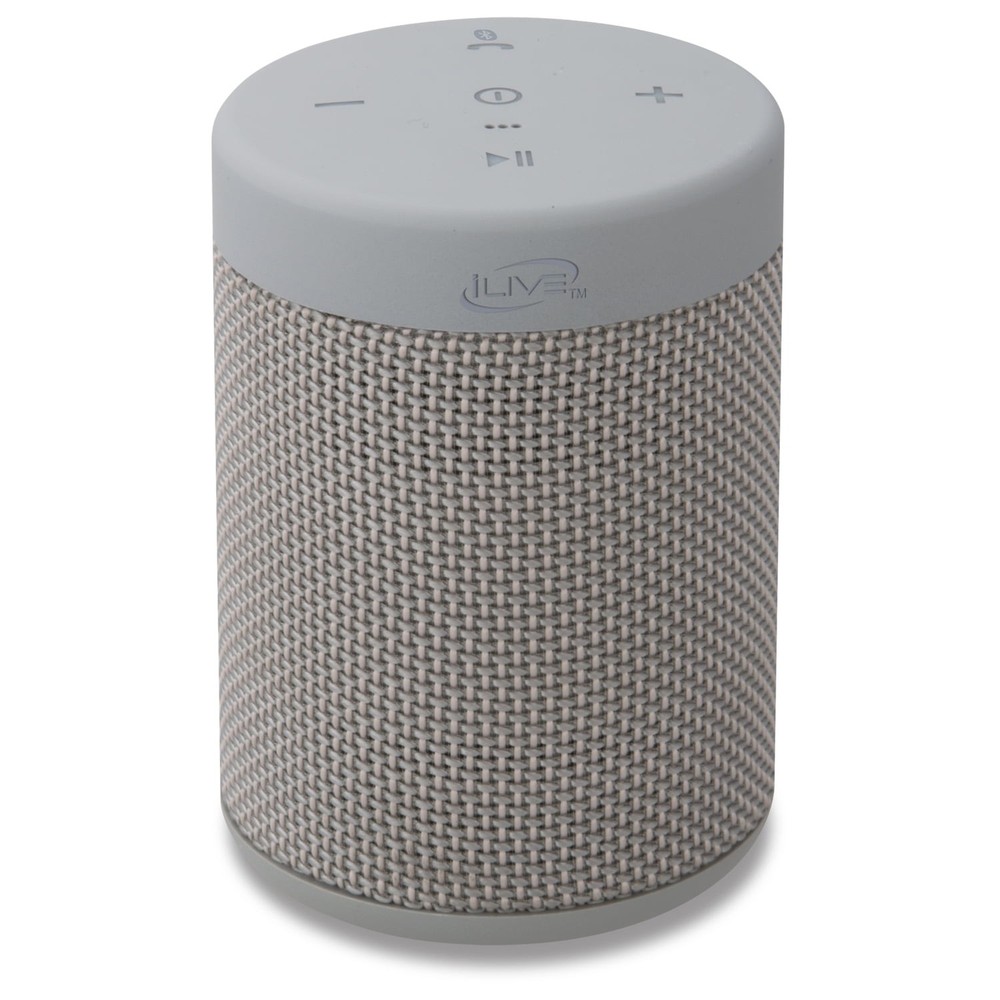 Portable Wireless Bluetooth Speaker with Rich Bass and LED Lights Gray