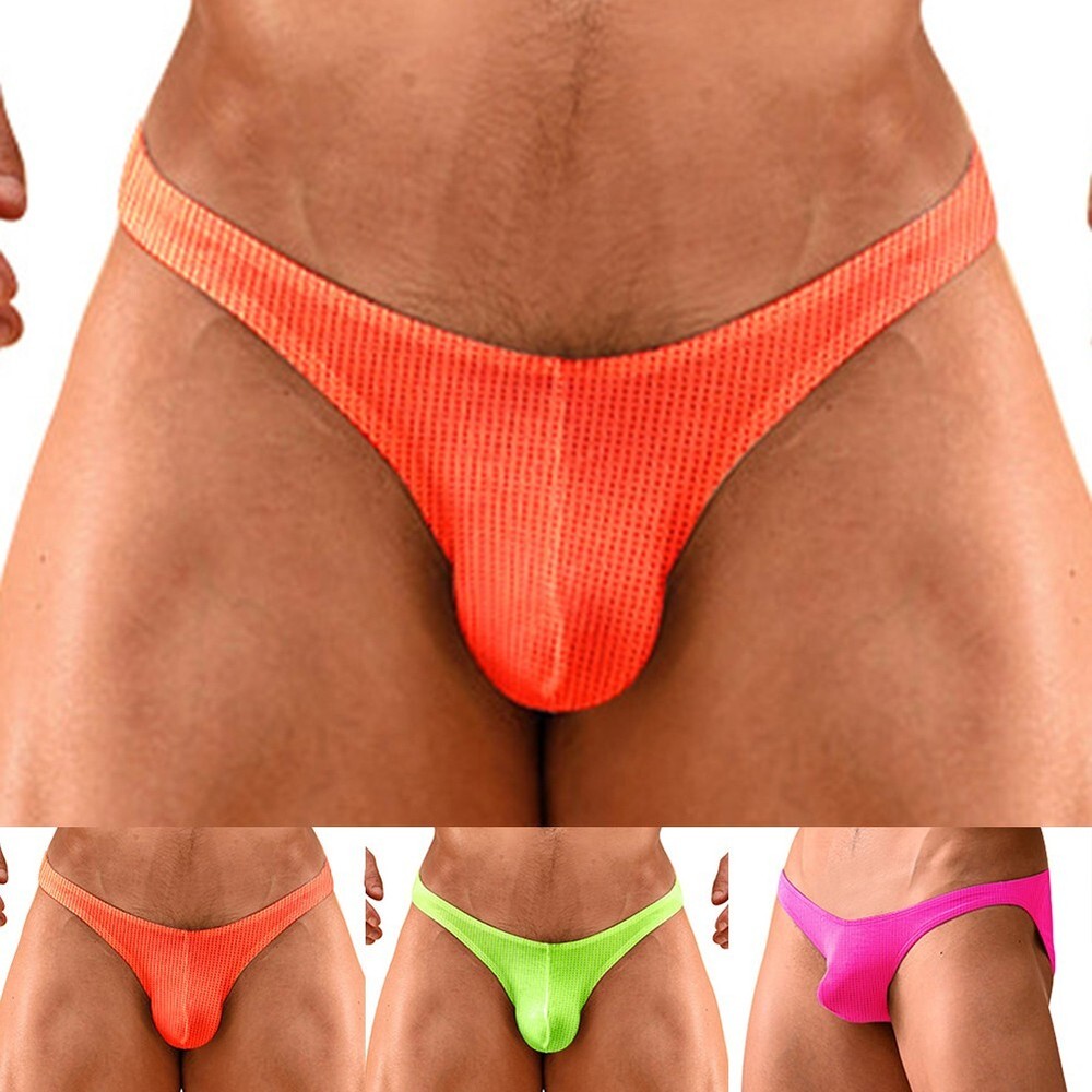 Panties Underpants Rose Red (As Pictures Show) Sexy Mens Brief Soft Pouch