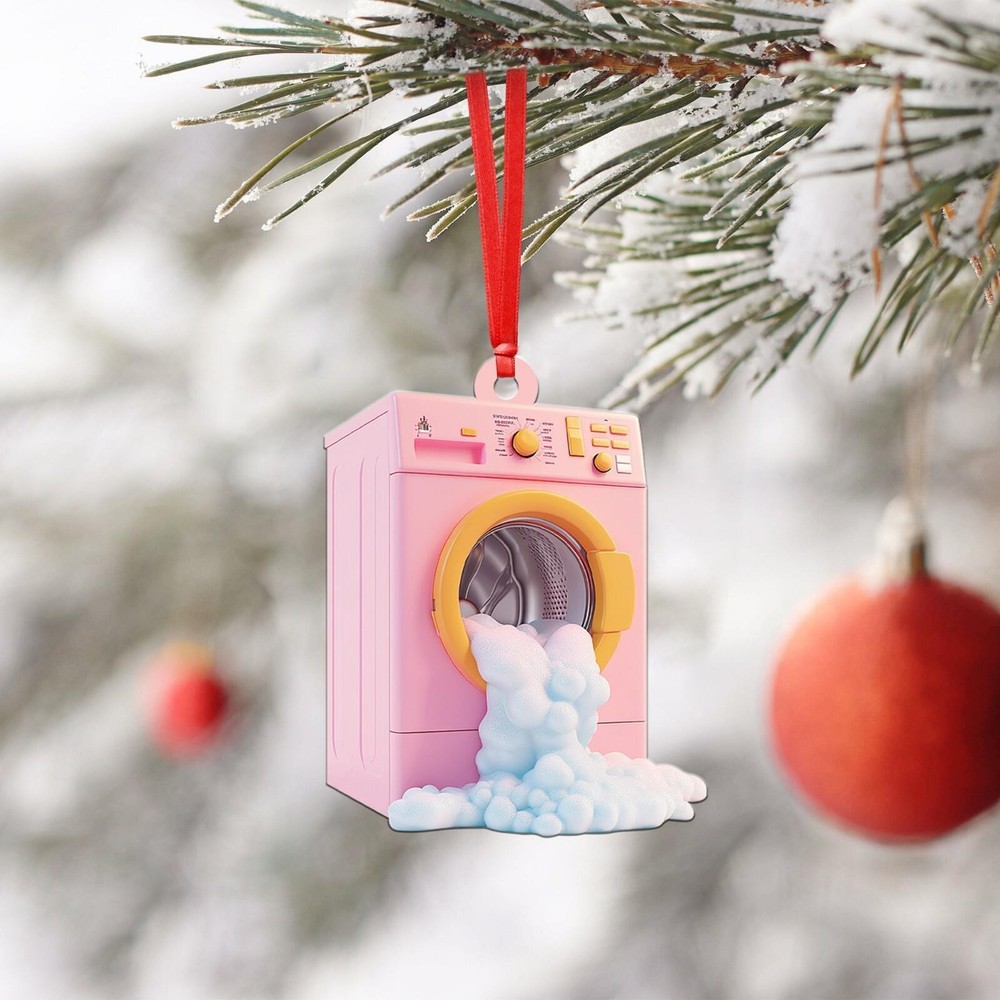 Washing Machine Christmas Ornament  Laundry Machine Christmas Ornament Gift