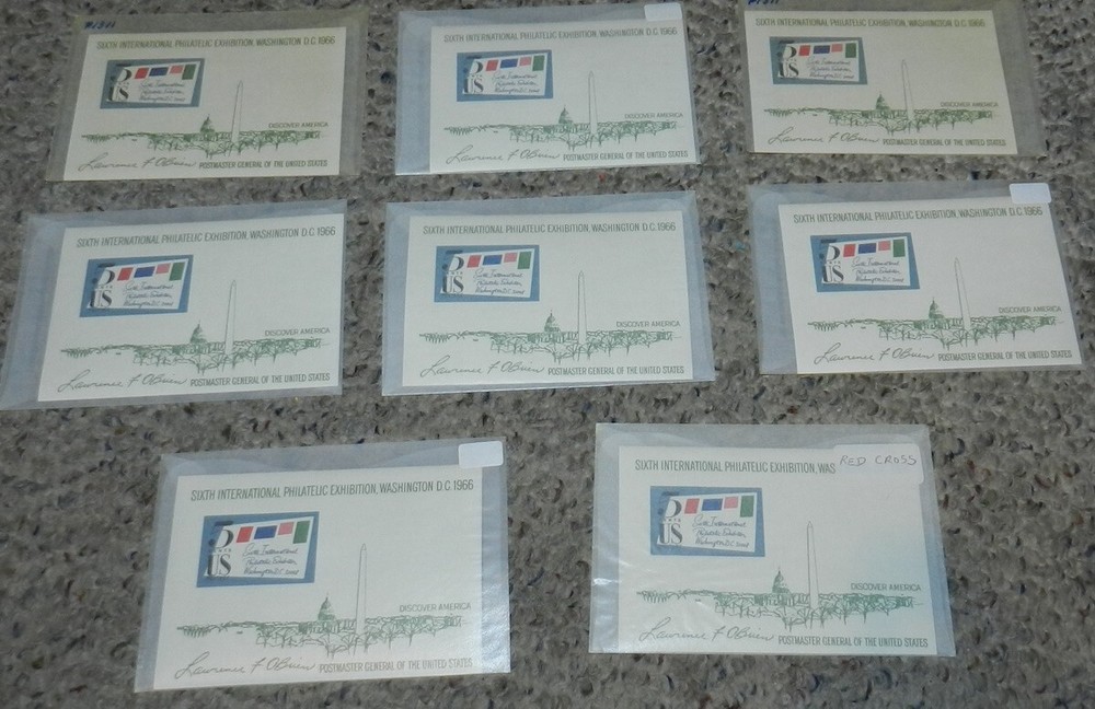 Unused Stamp lot of 8 Scott #1311 Sixth international Philatelic - 5 cent Sheet