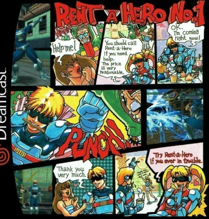 Rent a hero number 1 English translation Sega dreamcast games