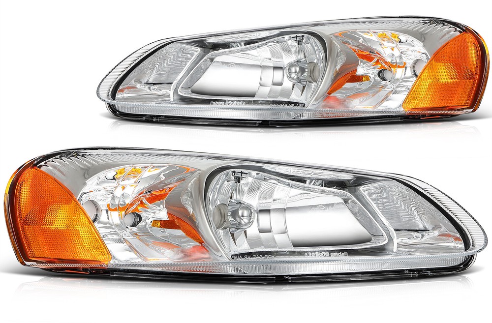 Pair Headlights Assembly For 2001-2003 Chrysler Sebring 2001-2006 Dodge Stratus