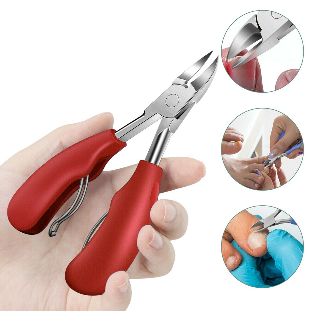 Toenail Clippers for Thick Ingrown Toe Nails Heavy Duty Precision Nail Scissor -