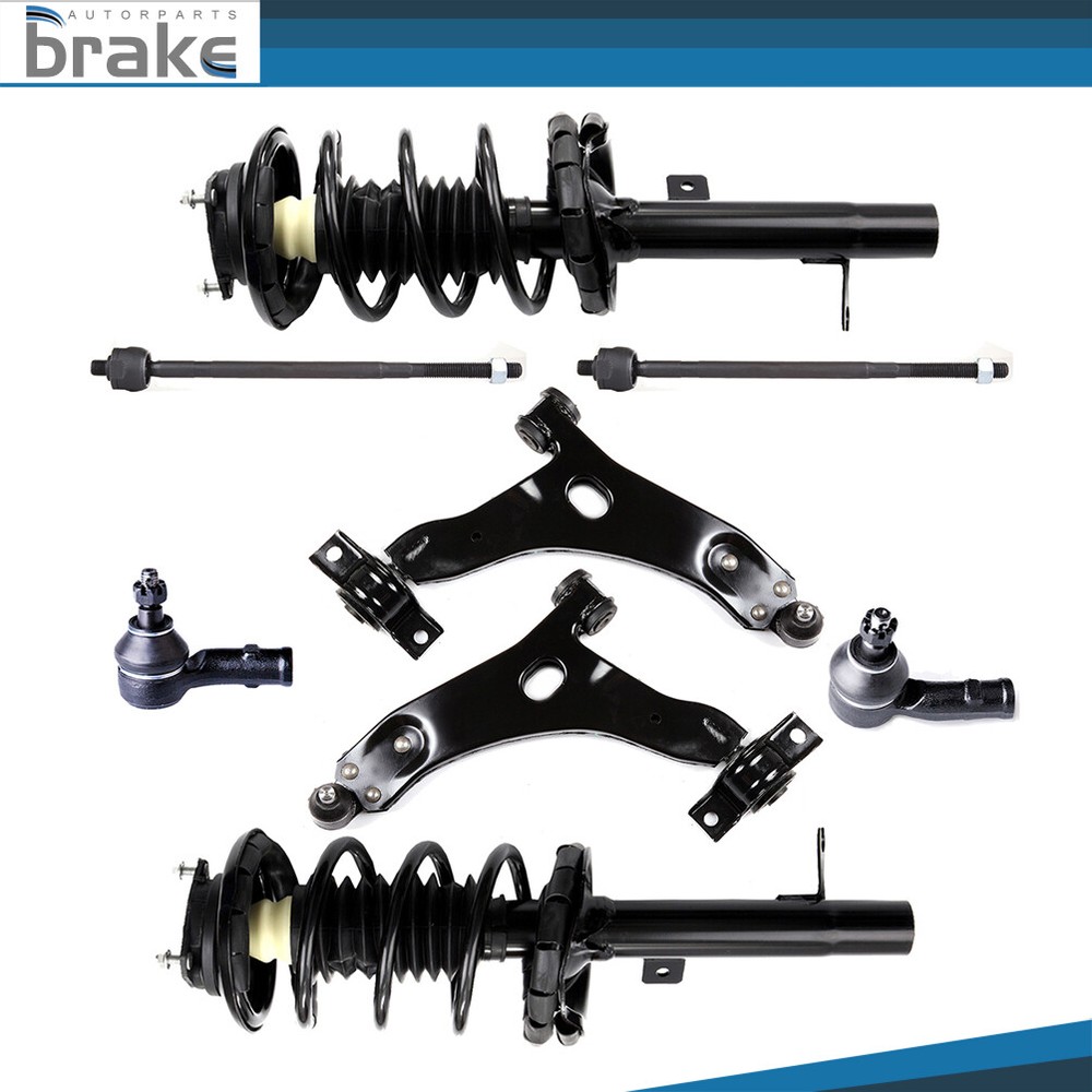 00-04 Ford Focus Front Suspension Kit – Struts, Control Arms, Tie Rods