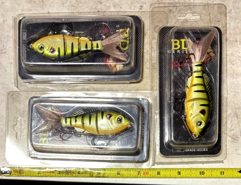 3 ct. Boyd Duckett BD Bluegill swimbaits musky muskie pike bass lures baits