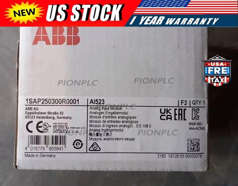 1pc ABB AI523 analog module 1SAP250300R0001