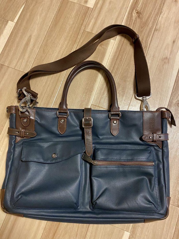 Porter Ring Lin-Ku Briefcase Business Bag Navy