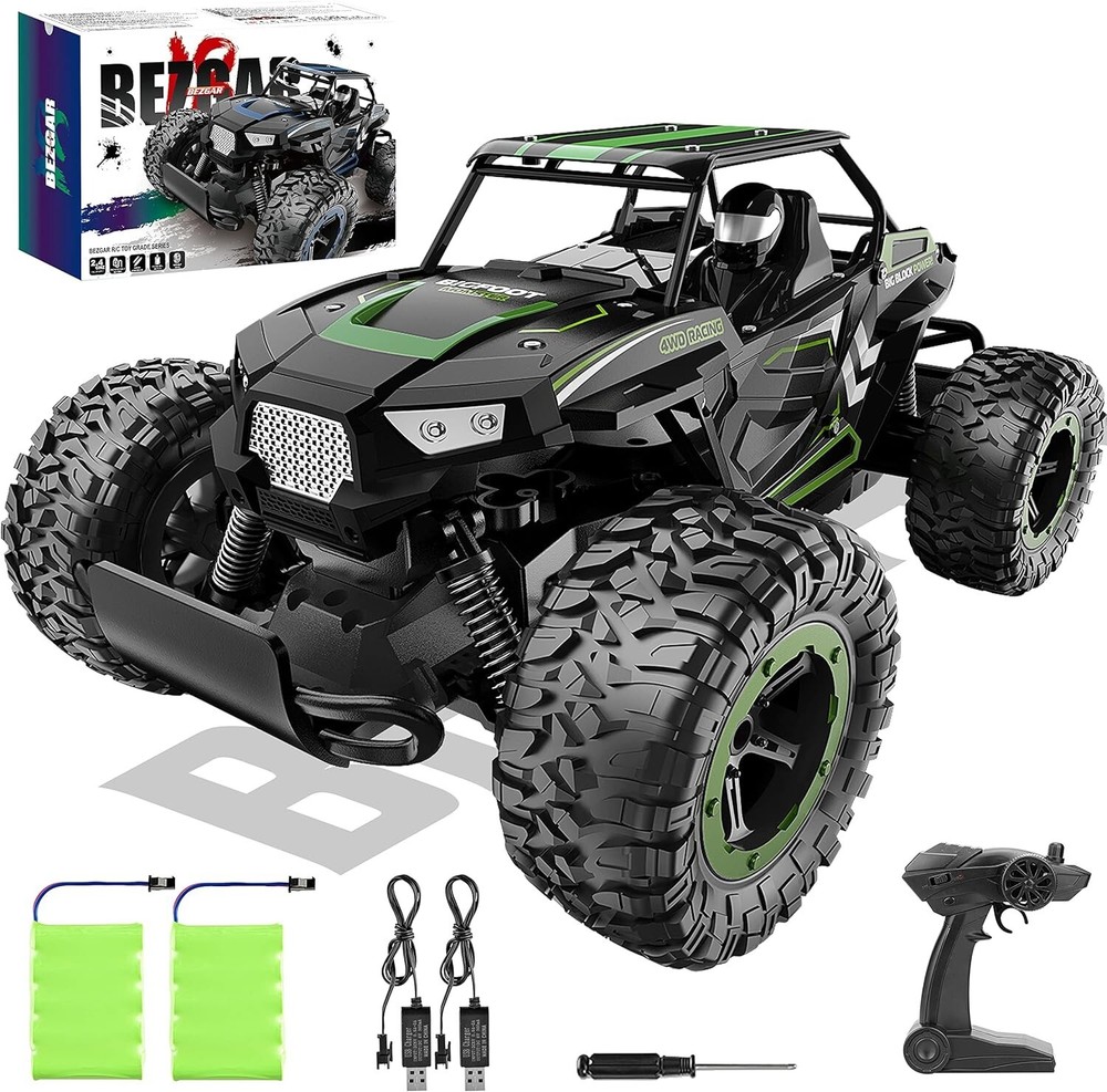 Fast 20 Km/h Remote Control Car - 1:14 Scale Electric Truck with USB Charging