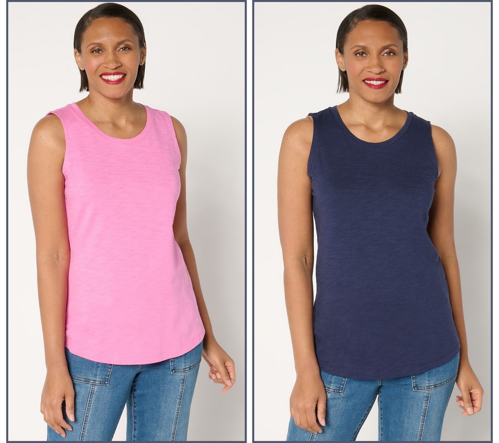 Maya J Women's Top Sz XS Slub Knit Tanks Multi-colored A676929