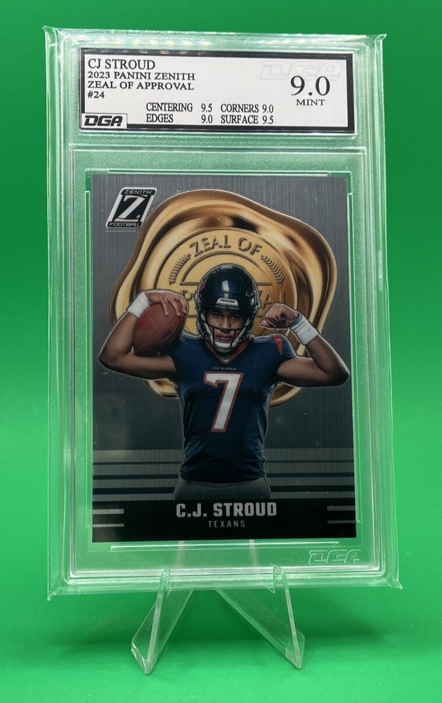 C.J. Stroud-Texans RC DGA 9.0 MINT 2023 Panini Zenith Zeal of Approval #24