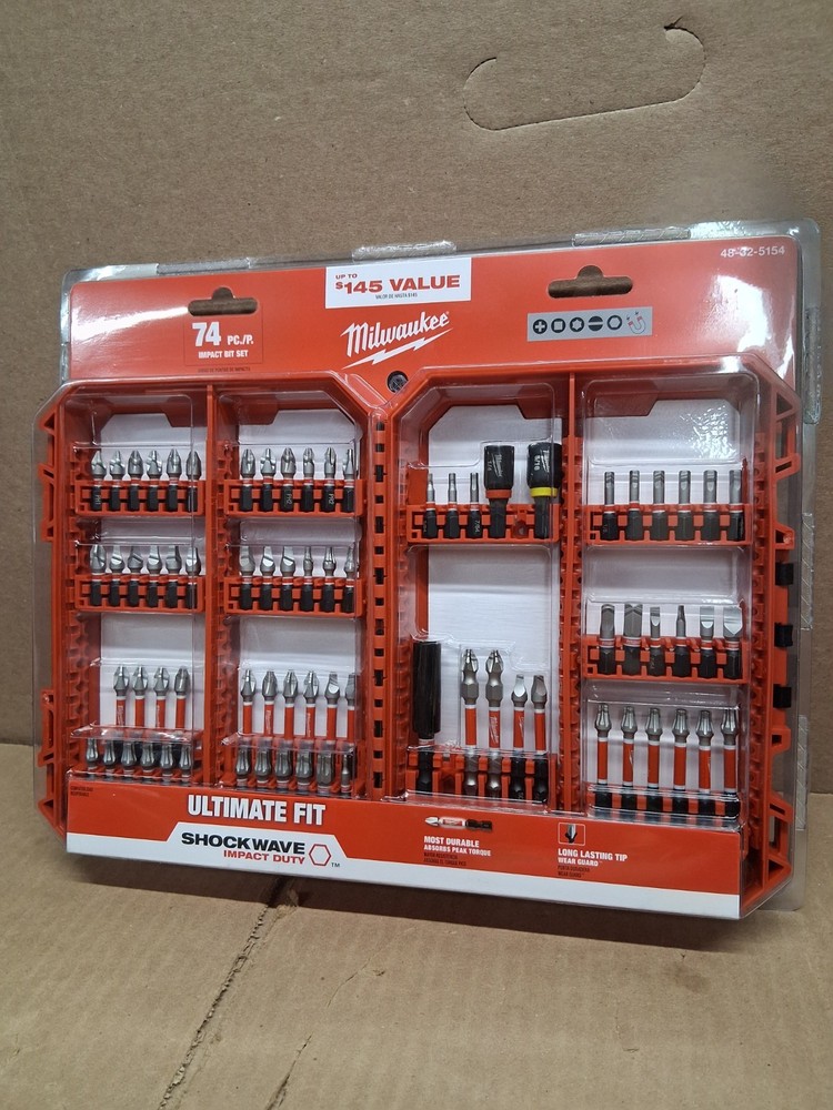 Milwaukee 74 Pc. Impact Bit Set 48-32-5154