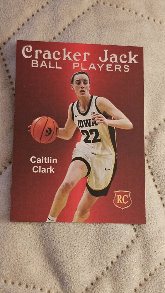 Caitlin Clark Cracker Jack card Iowa Hawkeyes Indiana Fever Rookie Card