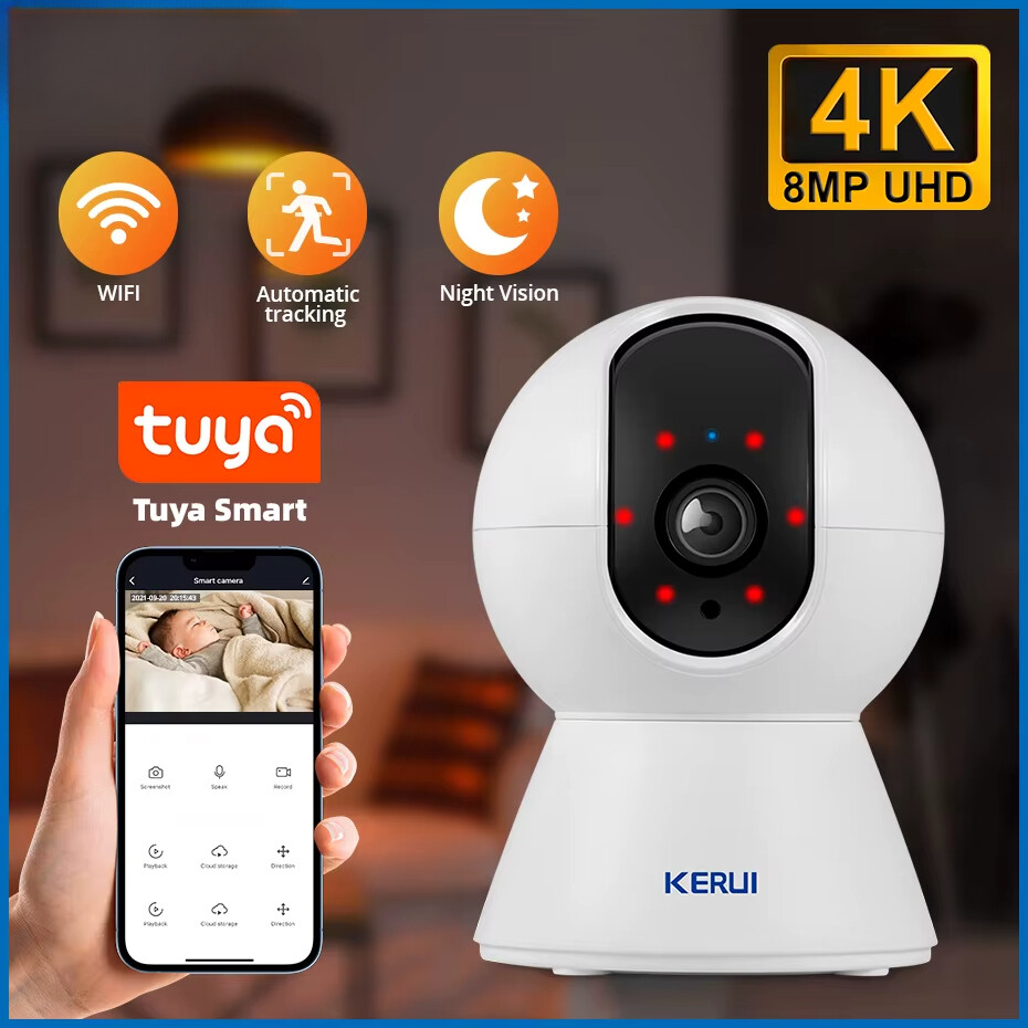 Tuya Smart Mini WiFi IP Camera Indoor Wireless Home Security AI Human Detect