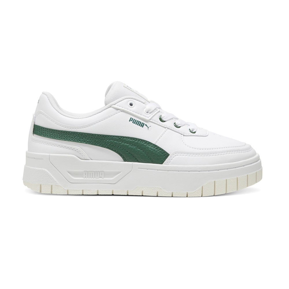 PUMA Cali Dream Leather Lace Up  Womens White Sneakers Casual Shoes 39273019