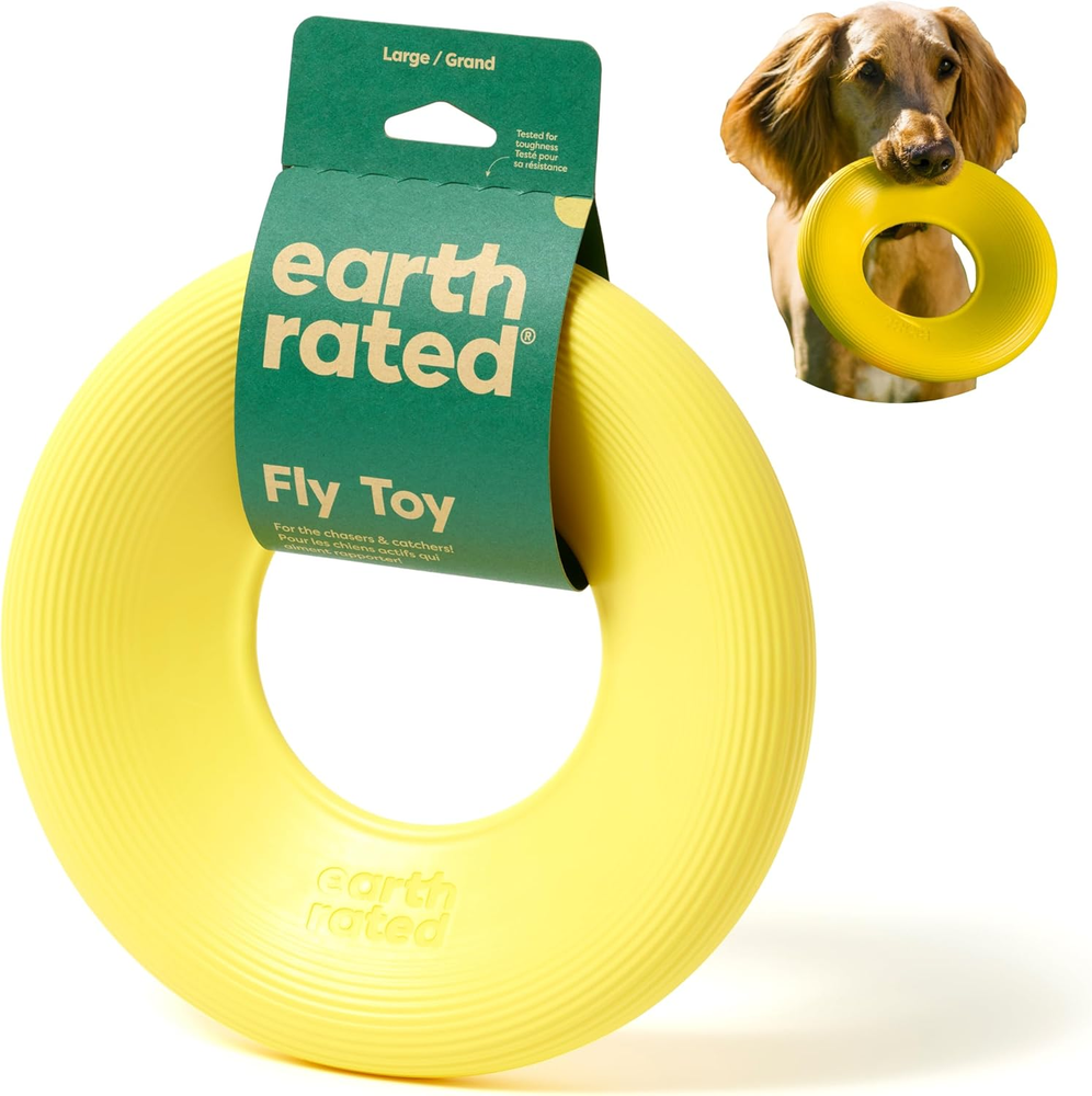 Flying Disc Toy for Dogs and Puppies, Interactive Dog Toys, Saucer Floats in Wat