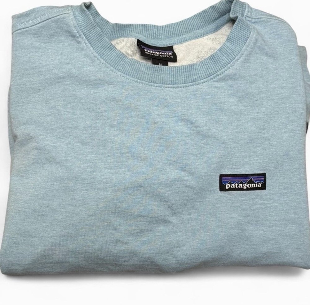 Patagonia Organic Cotton Crewneck Sweatshirt Men’s M Blue Worn Wear Pullover