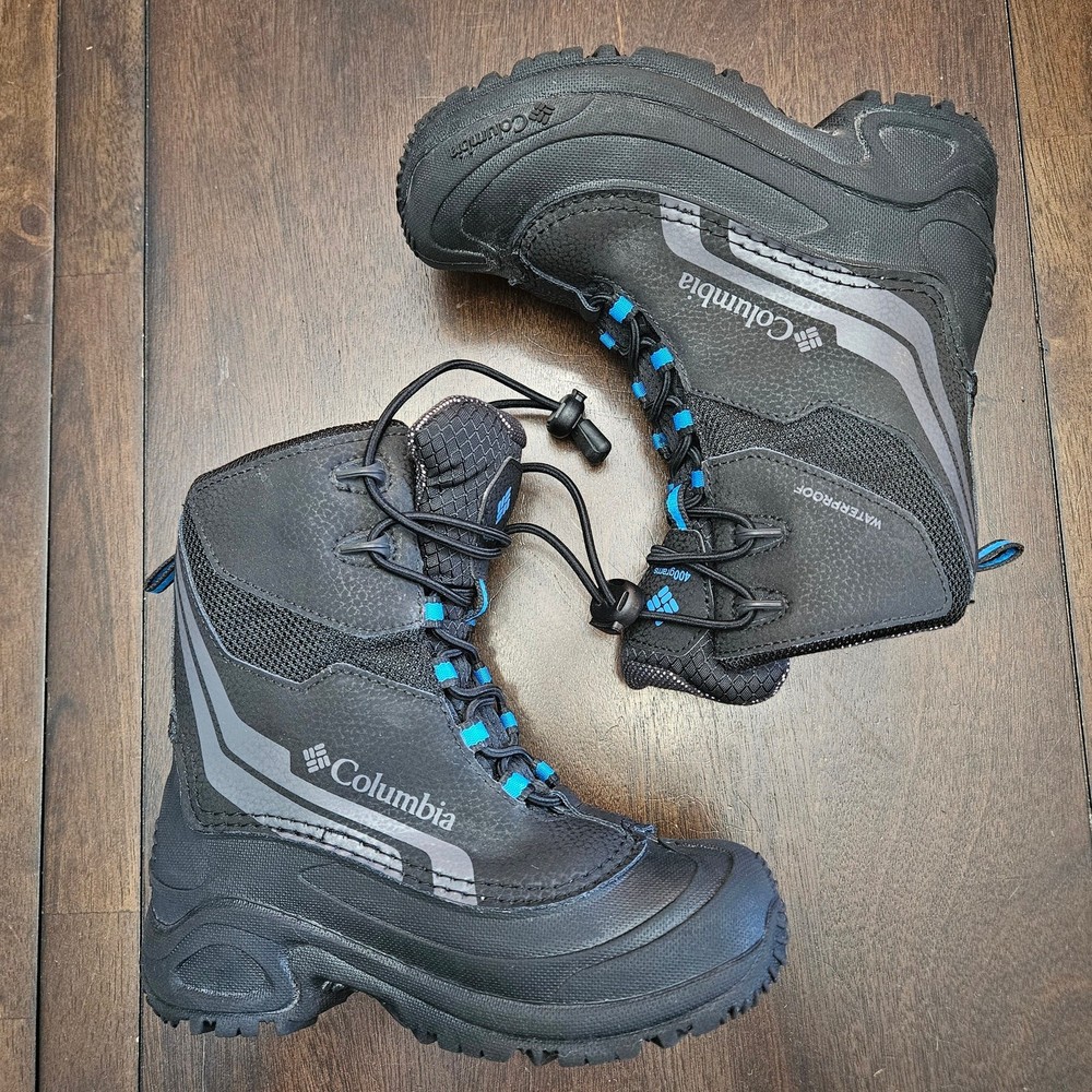 Columbia Bugaboot Plus Omni-Heat Winter Snow Boots Boys US 1 Waterproof Play