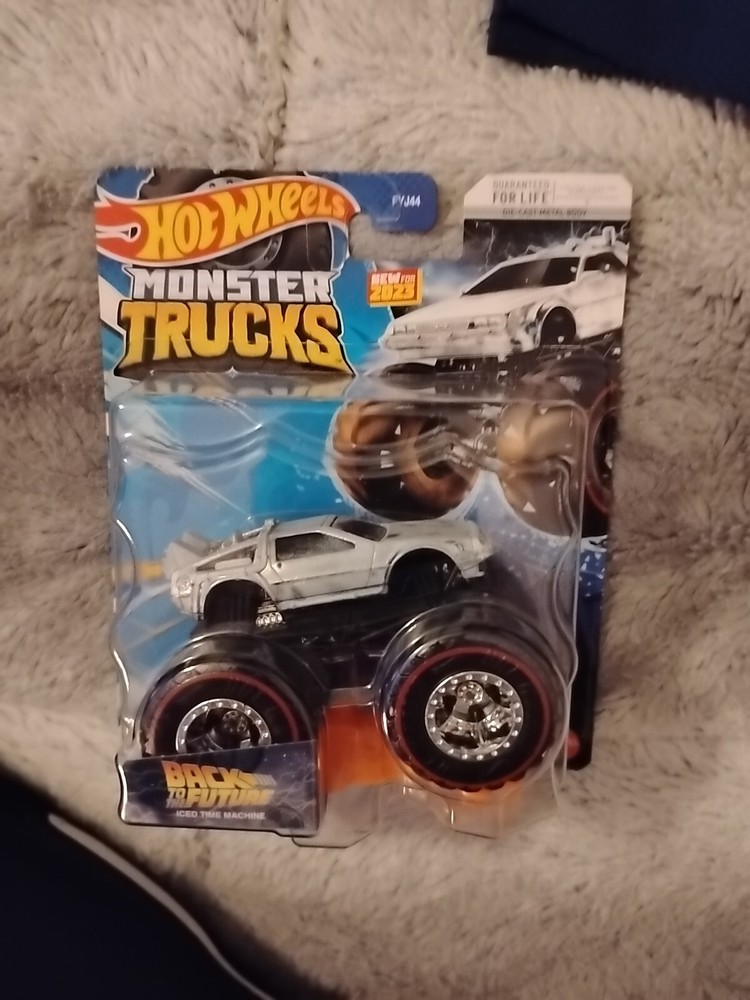 Hot Wheels Monster Trucks Back To The Future Iced Time Machine Treasure Hunt TH